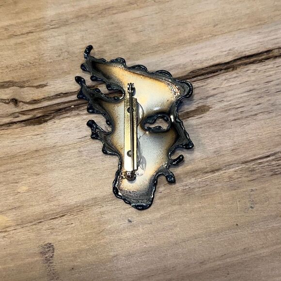 Original Brooch By David Wright Custom Made From ChromePlate NWT - Picture 5 of 7